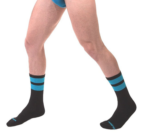 Chaussettes Gym Socks Noir-Bleu fluo
