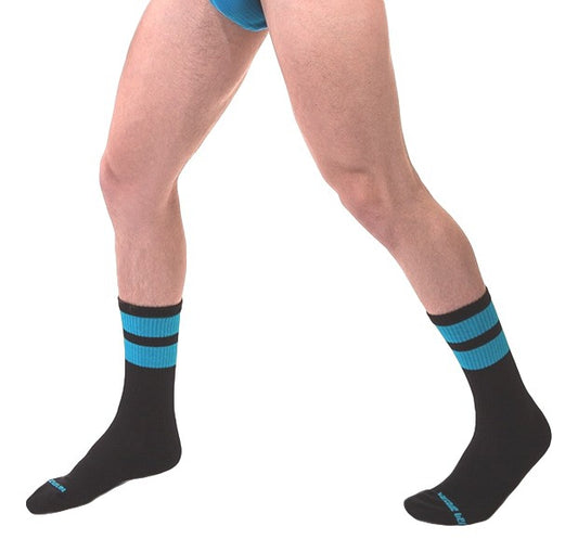 Chaussettes Gym Socks Noir-Bleu fluo