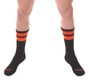 Chaussettes Gym Socks Noir-Orange fluo