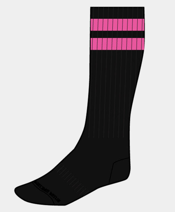Chaussettes Gym Socks Noir-Rose fluo