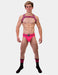 Chaussettes Gym Socks Noir-Rose fluo