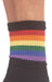 Chaussettes HALF SOCKS Rainbow Noire