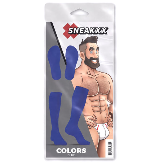 Chaussettes Hautes COLORS SneakXX Bleues