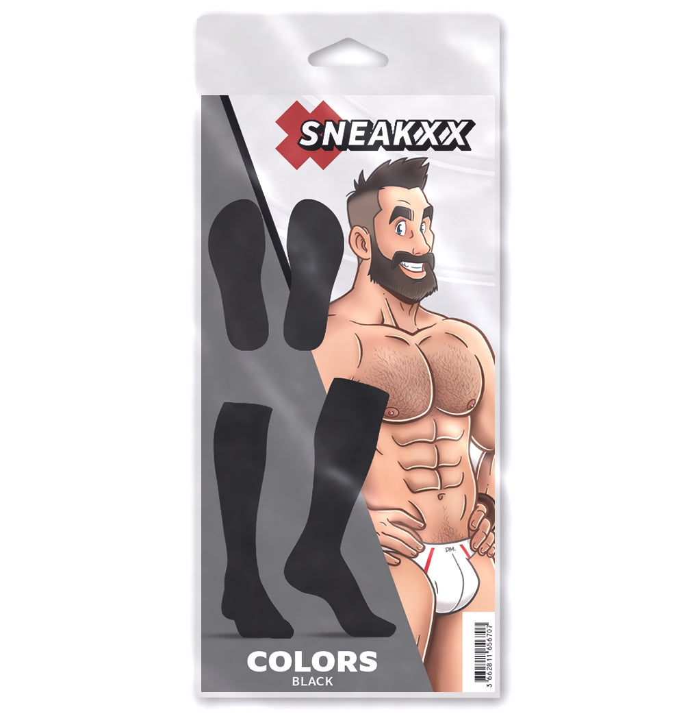 Chaussettes Hautes COLORS SneakXX Noires