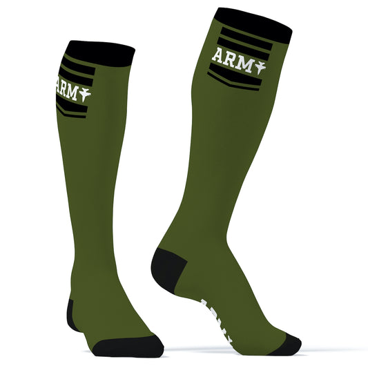 Chaussettes Hautes Hanky Army SneakXX Vertes