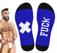 Chaussettes Hautes HANKY FUCK SneakXX Bleues