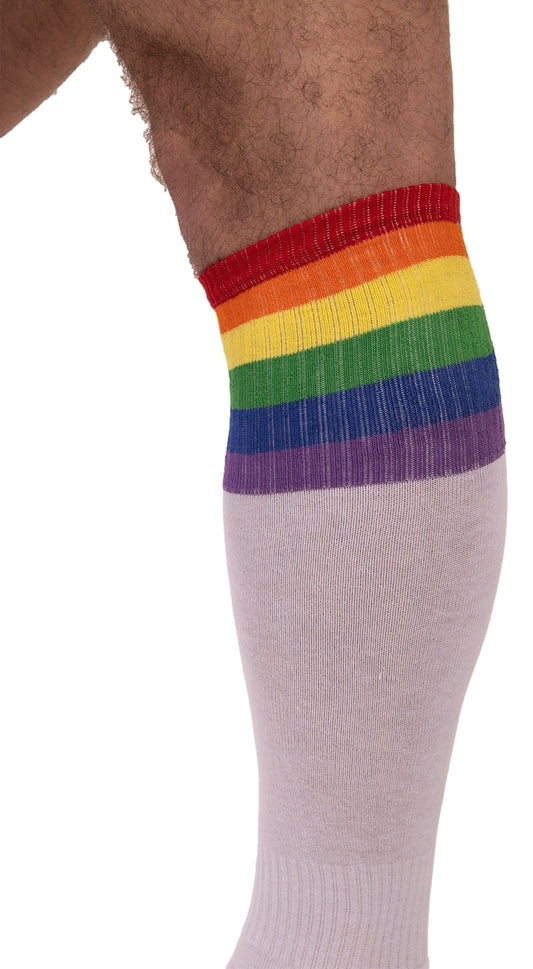 Chaussettes hautes Pride Football Blanches