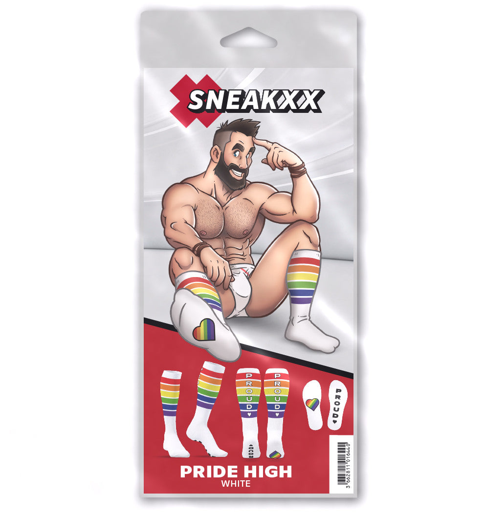 Chaussettes hautes Pride Proud Blanches