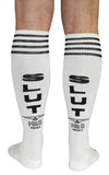 Chaussettes hautes SLUT Cruising Socks Blanches