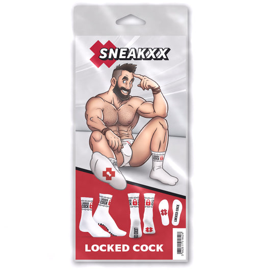 Chaussettes Locked Cock Blanches