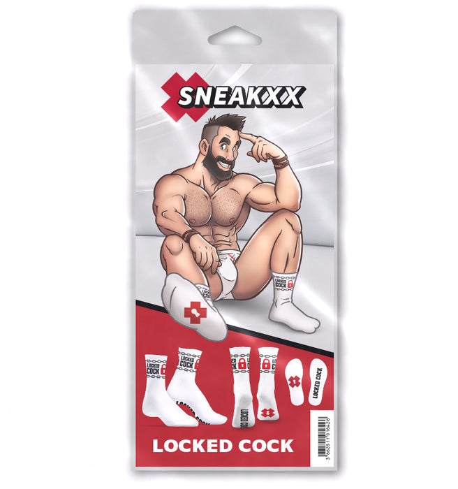 Chaussettes Locked Cock Blanches