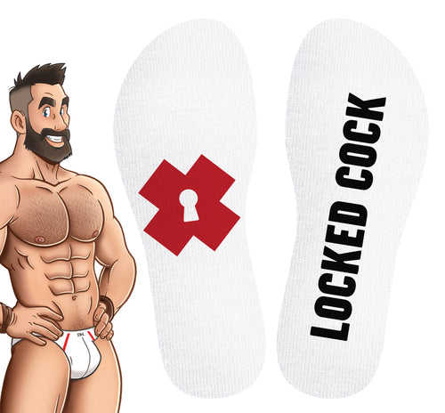 Chaussettes Locked Cock Blanches