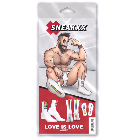Chaussettes Love is Love Blanches