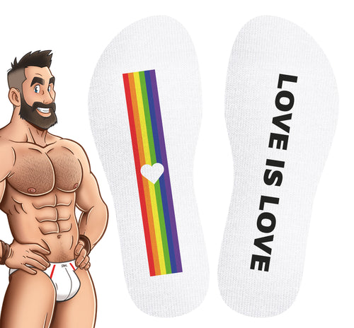 Chaussettes Love is Love Blanches
