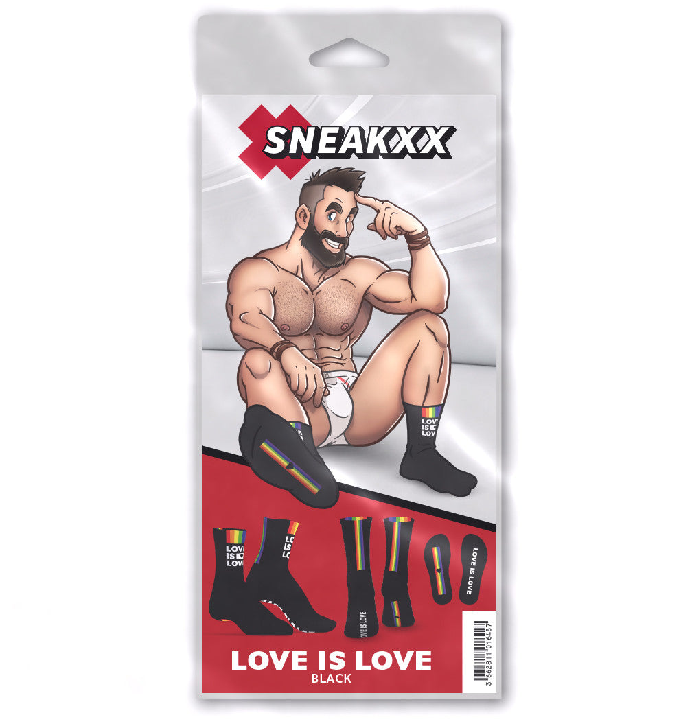 Chaussettes Love is Love Noires