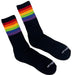 Chaussettes noires PRIDE GYM Rainbow