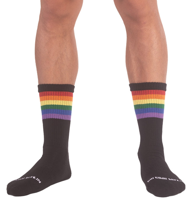 Chaussettes noires PRIDE GYM Rainbow