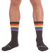 Chaussettes noires PRIDE GYM Rainbow