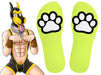 Chaussettes Paw Kinky Puppy Jaunes Fluo
