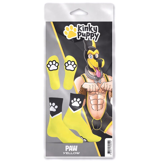 Chaussettes Paw Kinky Puppy Jaunes Fluo