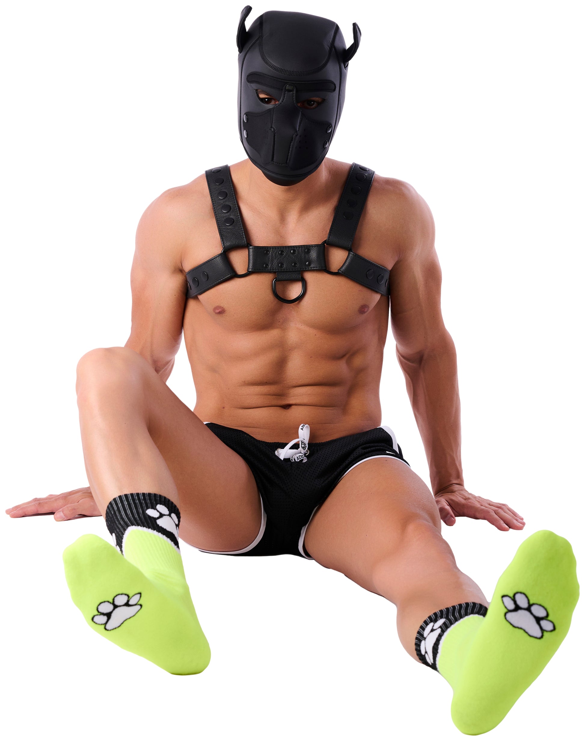Chaussettes Paw Kinky Puppy Jaunes Fluo
