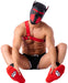 Chaussettes Paw Kinky Puppy Rouges