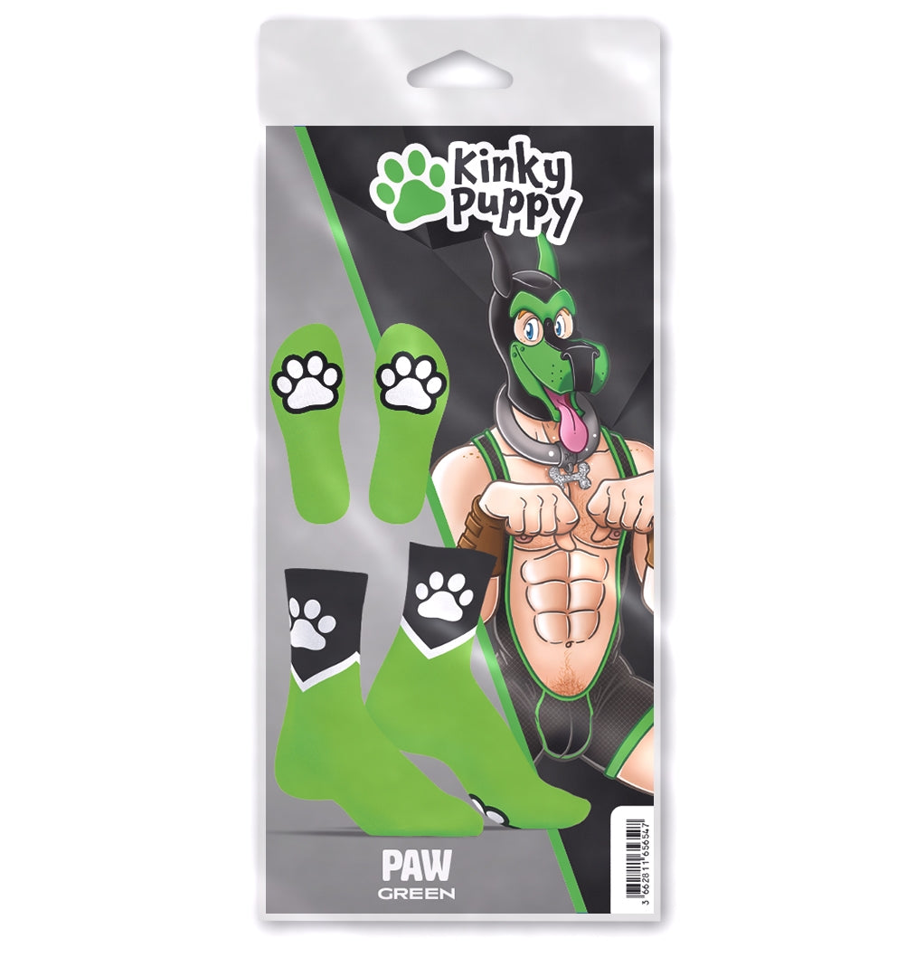 Chaussettes Paw Kinky Puppy Vertes