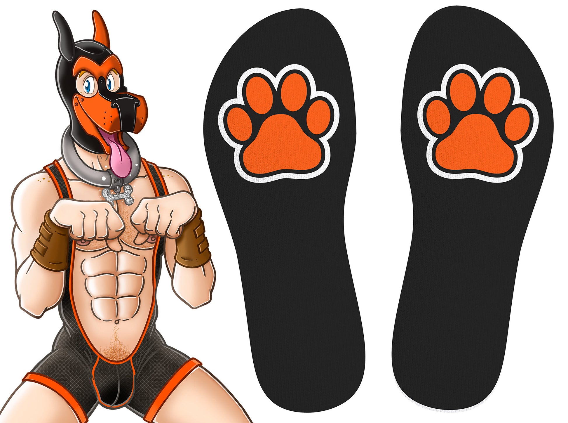 Chaussettes Puppy Hood Orange