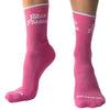 Chaussettes roses Bitch Please Barcode