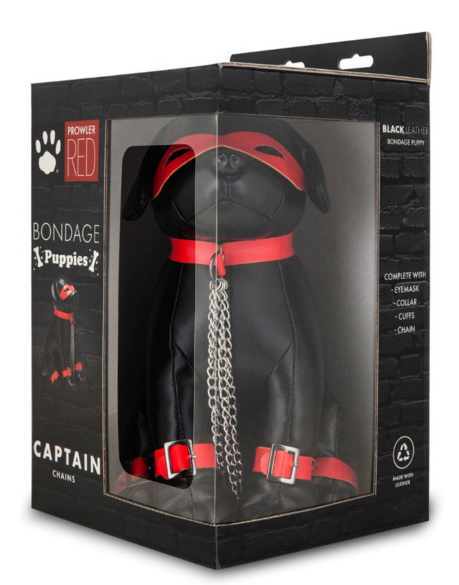 Chien en Simili Captain Chains 24cm Noir