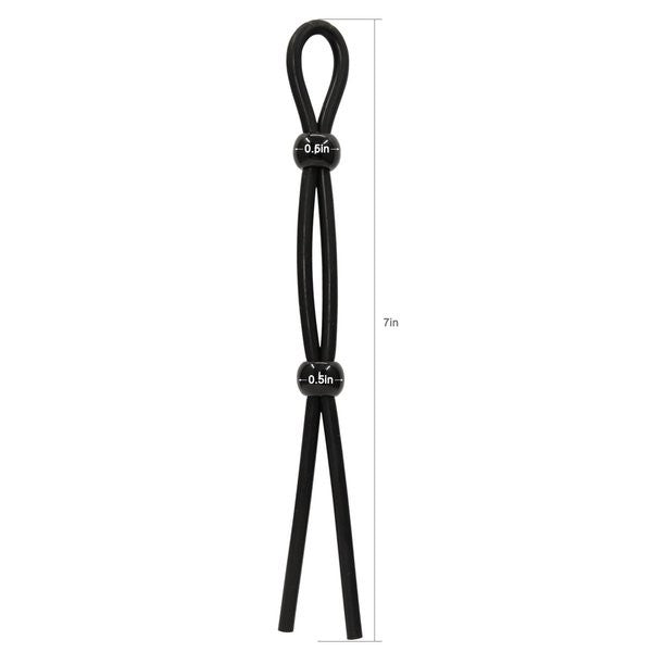Cock Ring Ajustable Double Noir