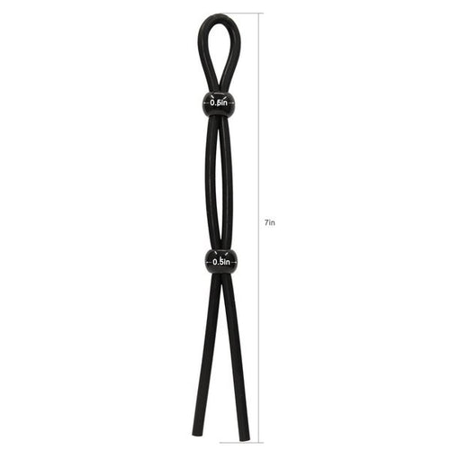 Cock Ring Ajustable Double Noir