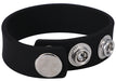 Cockring ajustable en silicone The Silicone 3 Snap Noir