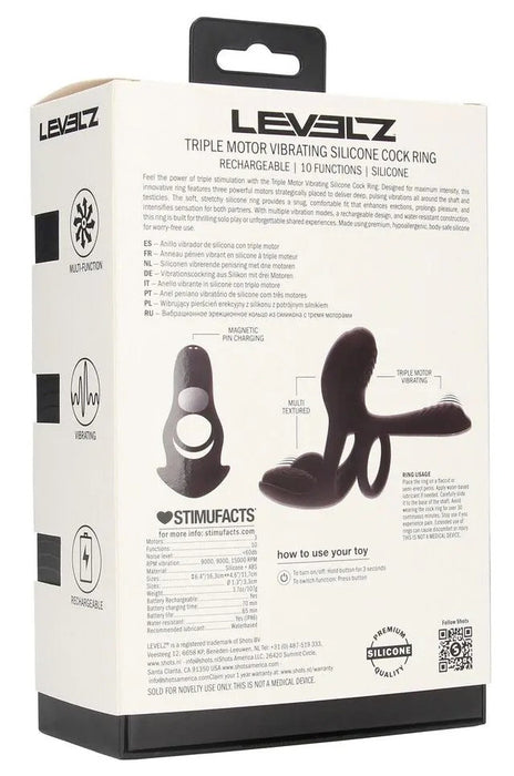 Cockring avec étui vibrant Vibracock 10 Vibrations