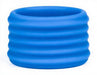 Cockring Deep Rib Grip 35 mm Bleu