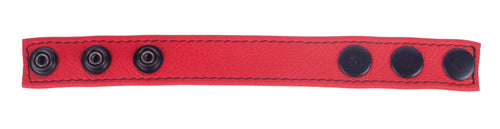 Cockring en cuir Cocky Rouge