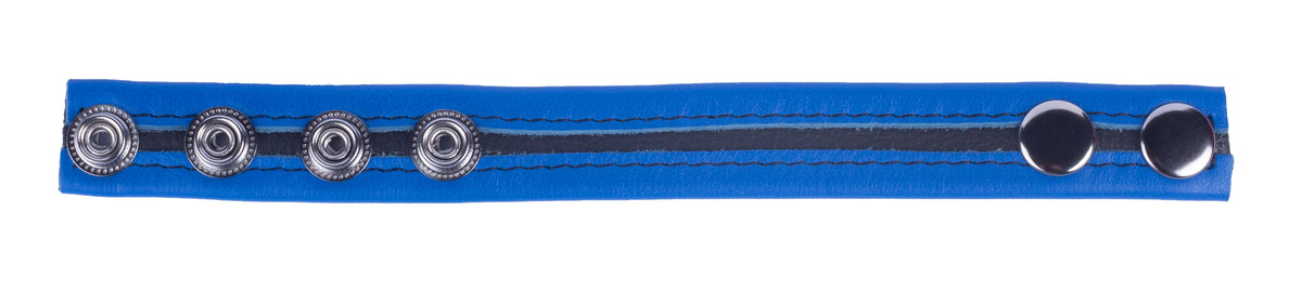Cockring en cuir Tippy Bleu
