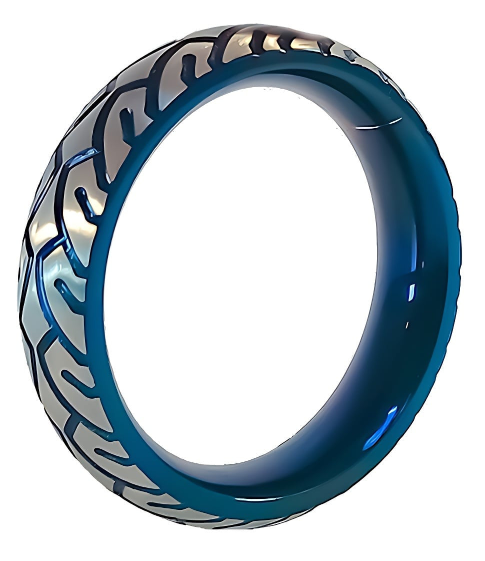 Cockring en métal Blue Racer