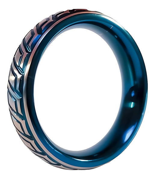Cockring en métal Blue Wave