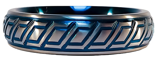 Cockring en métal Blue Wave