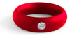 Cockring en métal Donut Strass Rouge