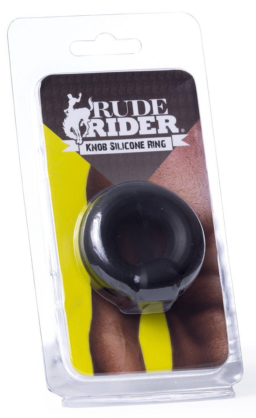 Cockring en silicone Knob noir
