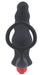 Cockring et plug vibrant Knight 10 x 3.5cm