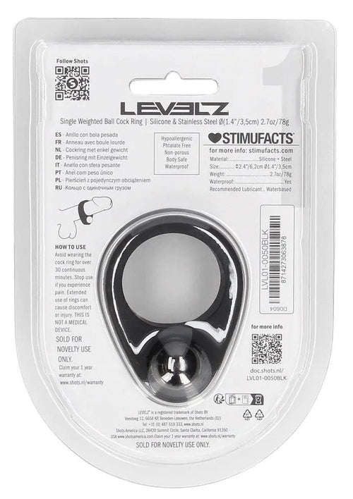 Cockring lesté Single Weight 35 mm - Poids 78g
