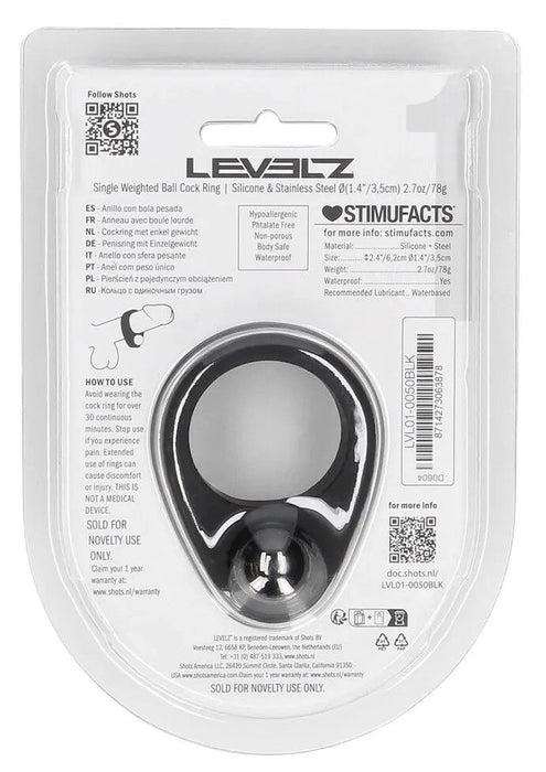 Cockring lesté Single Weight 35 mm - Poids 78g