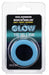 Cockring Phosphorescent The Big O 32 mm Noir-Bleu ciel