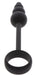 Cockring Plug anal Beads Ring 8.5 x 3.5 cm Noir