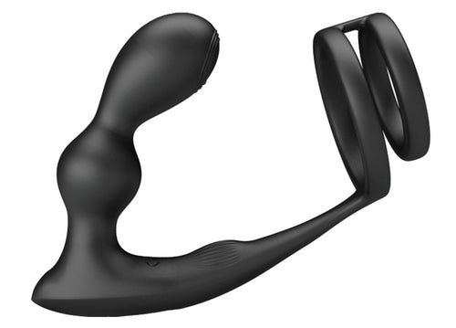 Cockring Plug Marshall Pretty Love 7.5 x 2.7 cm Noir