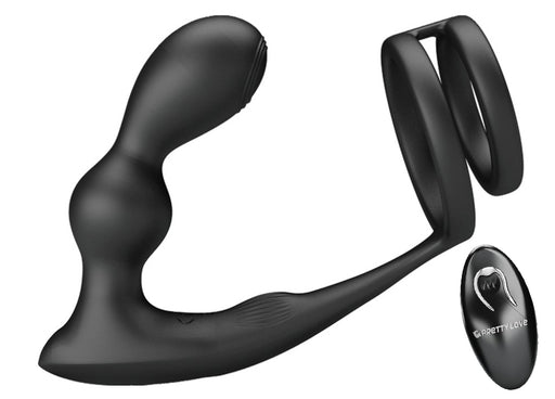 Cockring Plug Marshall Pretty Love 7.5 x 2.7 cm Noir
