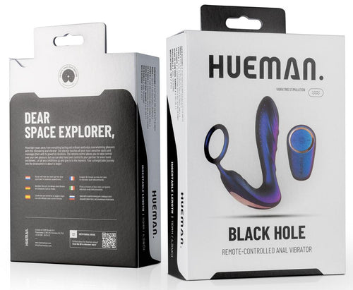 Cockring Plug vibrant Black Hole Hueman 11 x 3.3cm